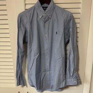 Polo by Ralph Lauren Men's Blue Checkered Shirt